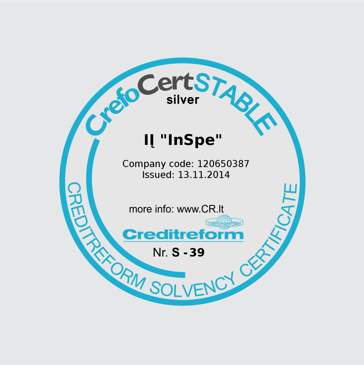 InSpe CrefoCert Silver · 2014