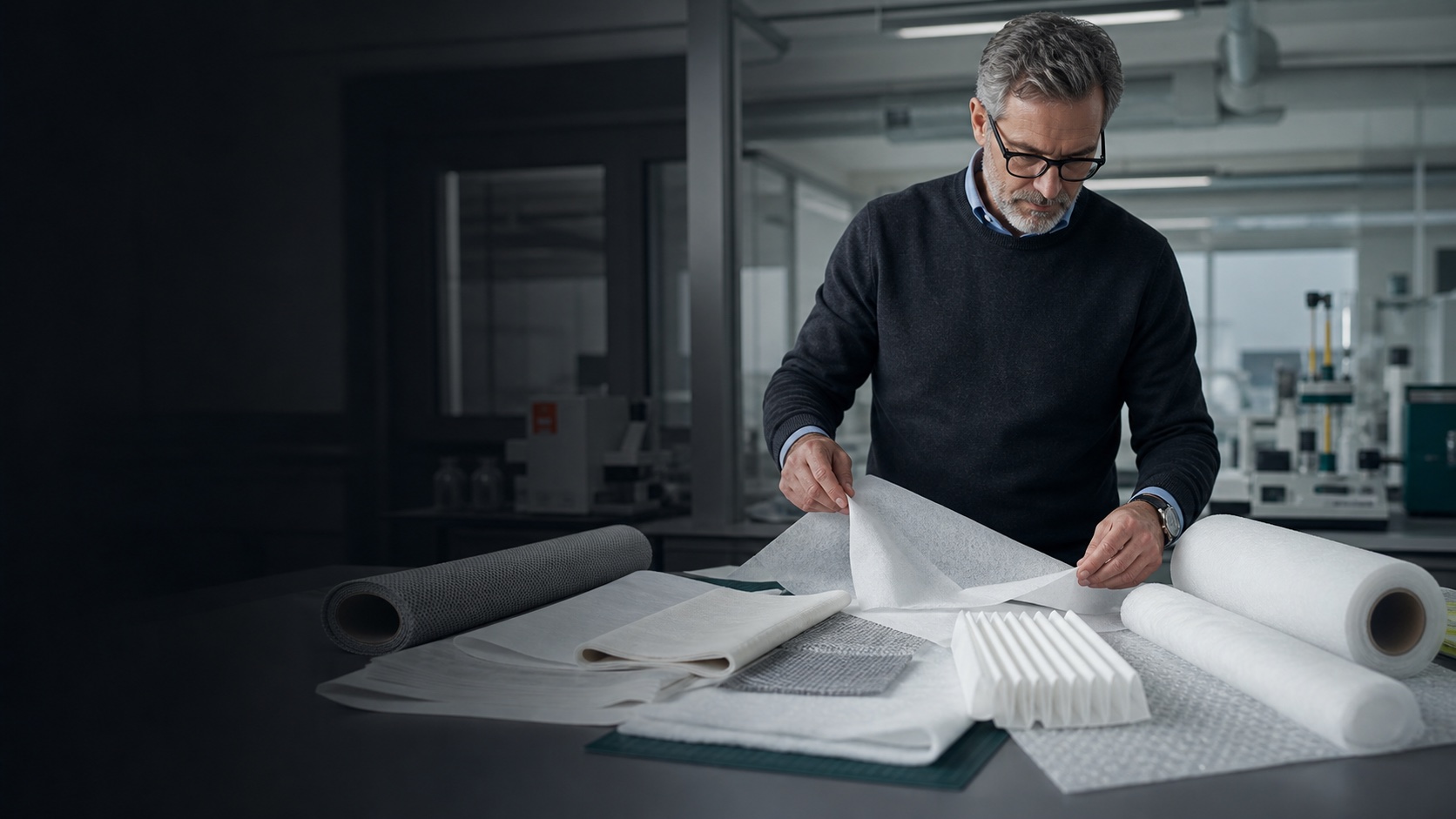Material routes for real production environments. — LitFiber nonwoven manufacturing in Lithuania